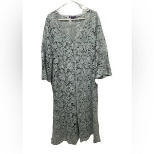 Roamans women's 22W petite crochet long swimsuit cover up new with tags